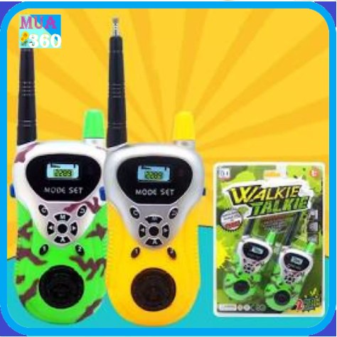 Combo 2 bộ đàm cho bé khoảng cách giao tiếp 20m- Bộ Đàm Đồ Chơi Cho Bé