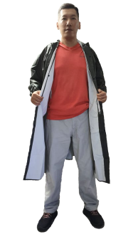 Áo mưa dây kéo vải dù chống thấm nhiều màu