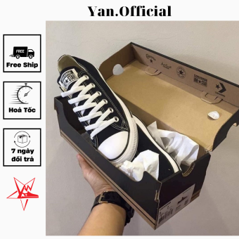 Giầy Converse Classic Nam, Nữ [ Full Box + Vớ ] Đen, Trắng - Sneaker CV Vnxk Cao Cấp