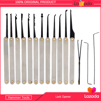 Bộ Dụng Cụ Mở Khóa Bằng Thép Không Gỉ 15 Chiếc Dụng Cụ Thợ Khóa Có Cờ Lê Bị Hỏng Key Extractor