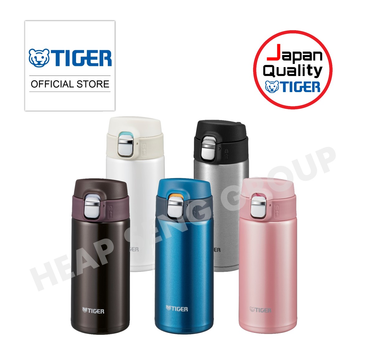 Tiger Thermos Vacuum Insulated Tumbler 360ml MCB-H036-HG Water Bottle  Gunmetalic