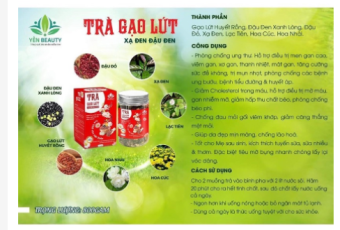 trà gạo lứt xạ đen đậu đen