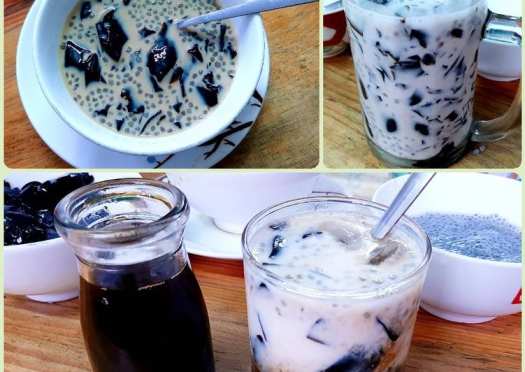 Bột Sương Sáo Đen Grass Jelly 50g- Có Sẵn Dầu Chuối