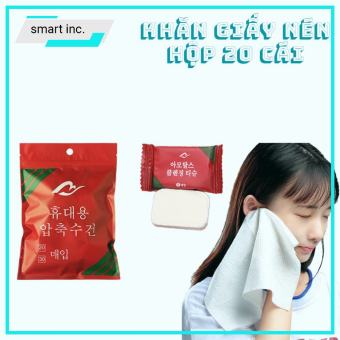 Khăn Giấy Nén Dạng Viên Kẹo Khăn Khô Nén Viên Kẹo Hàn Quốc Bỏ Túi Đi Du Lịch Mini