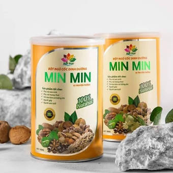 NGŨ CỐC LỢI SỮA CAO CẤP MIN MIN CURCUMIN VỊ HẠT_ NGŨ CỐC BẦU CHUẨN ORGANIC 500g