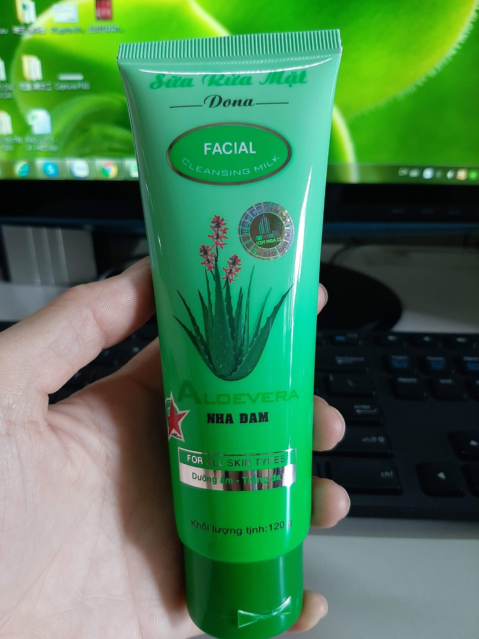 Sữa rửa mặt nha đam dona 120g