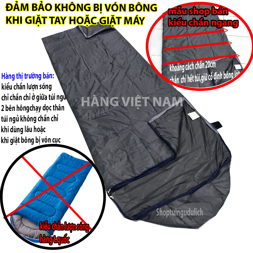 Túi ngủ văn phòng,du lịch LOẠI DÀY Siêu Ấm Cao Cấp