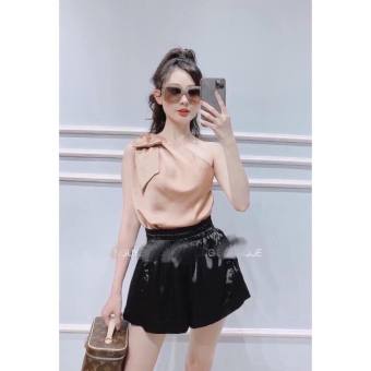 ÁO PHI LỤA NƠ LỆCH VAI SIÊU SANG M002