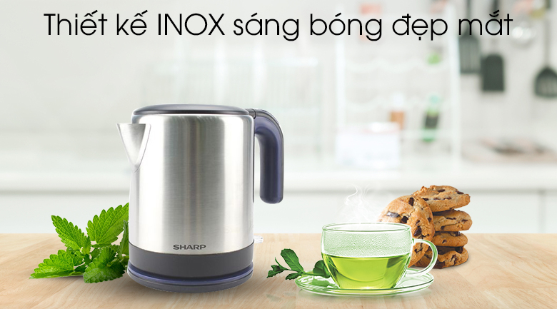 Bình đun siêu tốc sharp 1.2 lít ekj-12vs-bk - pp điện gia dụng hải kim long