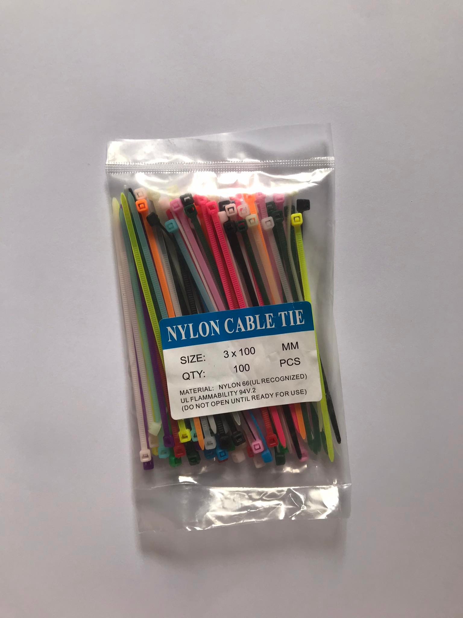 Gói 100 sợi dây rút nhựa 10cm, 15cm nhiều màu