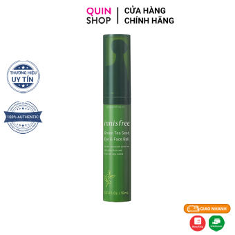 Tinh Chất Dưỡng Mắt Dạng Lăn Innisfree Green Tea Seed Eye & Face Ball