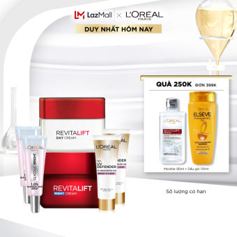 Bộ dưỡng chống lão hóa toàn diện L'Oreal Paris Pro-Retinol Revitalift