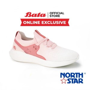 ภาพหน้าปกสินค้าBata บาจา (Online Excl) ยี่ห้อ North Star รองเท้าสนีกเกอร์ รองเท้าผ้าใบ Workout Sneakers ผ้าใบออกกำลังกาย สำหรับผู้หญิง รุ่น Bonnie สีชมพู 5205037 ที่เกี่ยวข้อง
