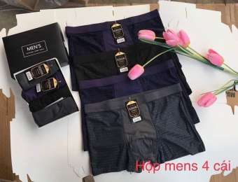 HỘP 4 QUẦN LÓT ĐÙI NAM HÀNG THÔNG HƠI CỰC CHUẨN, MINH QUANG 2017