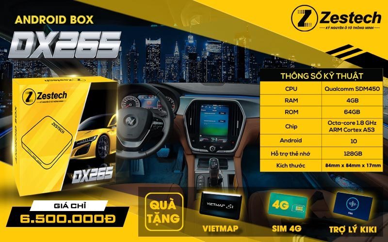 Carplay Android Box Zestech DX265