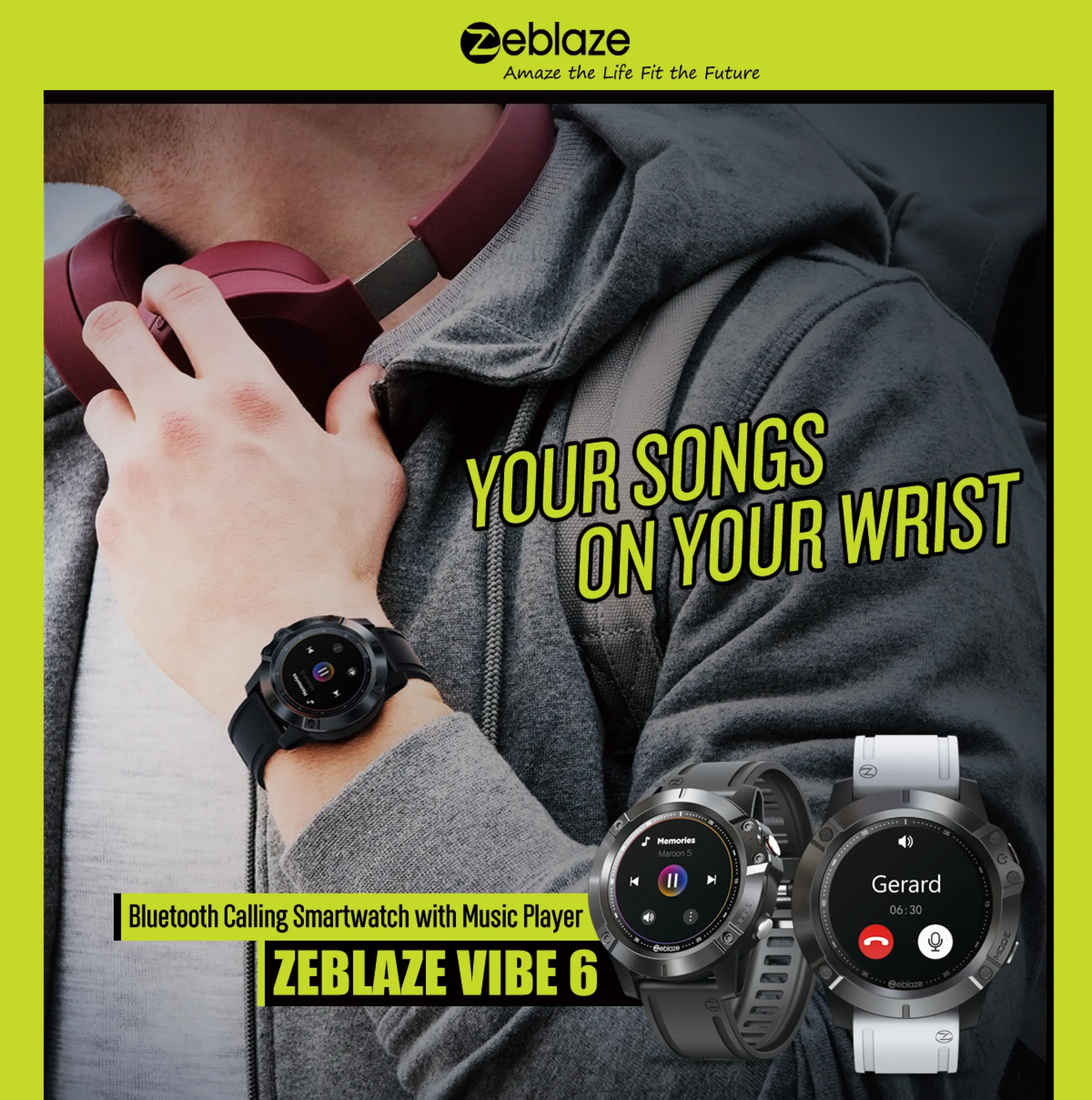 Zeblaze VIBE 6 Smart Watch with BT Call Sports Watch IP67 Waterproof 4
