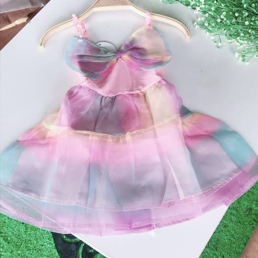 Đầm công chúa cầu vòng - xanh biển – Annie House Kids - Thế giới váy của  các thiên thần nhỏ