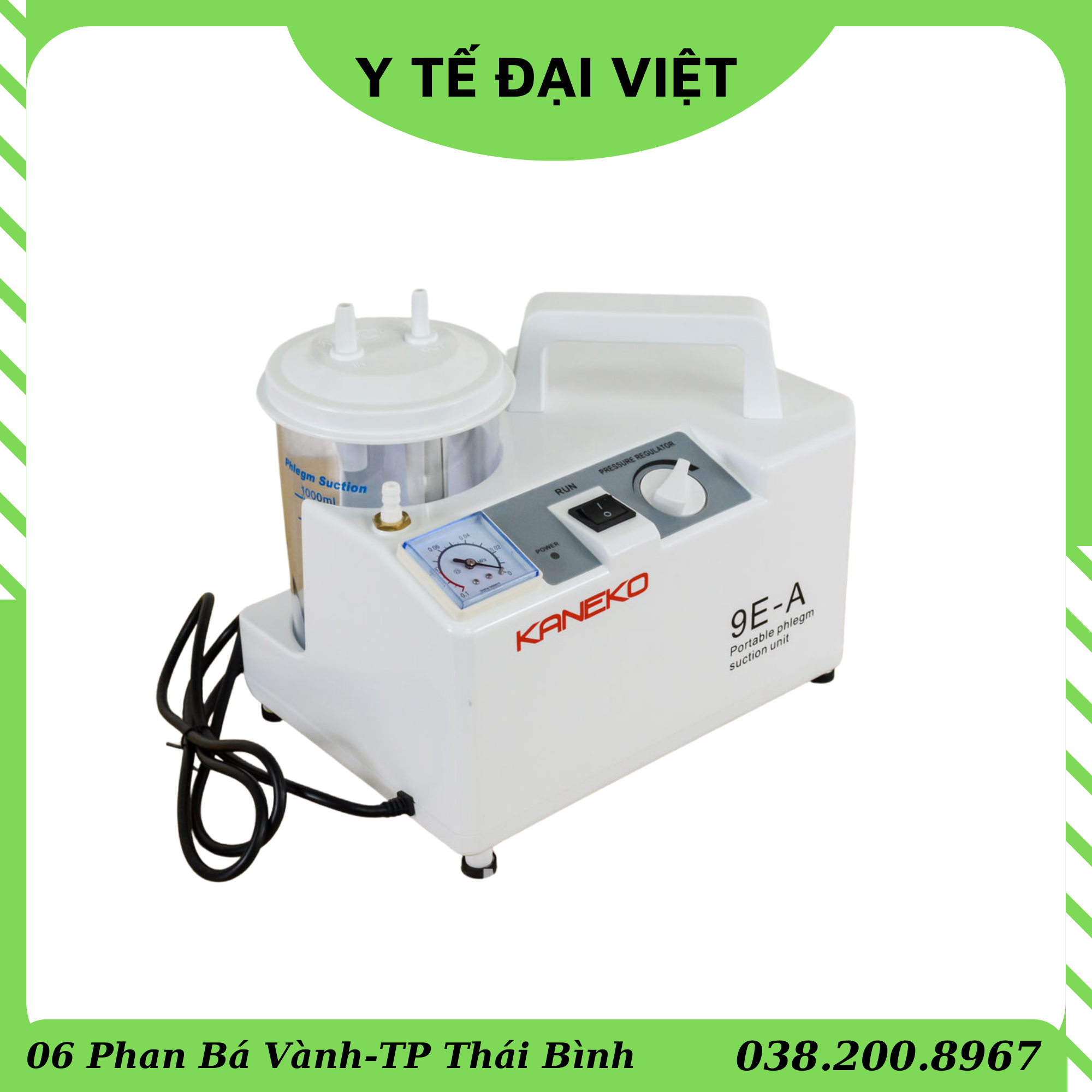 Máy hút dịch 1 bình KANEKO 9E-A hút dịch mũi và đờm cho cả người lớn và trẻ em bảo hành chính hãng 12 tháng