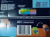 ALWAYS ULTRA THIN PADS 80 PADS PER BOX FROM THE USA
