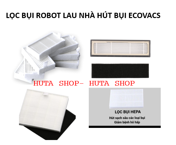 Lọc bụi robot lau nhà hút bụi ecovacs dd35/ df45/ t5/t8/dl33,...