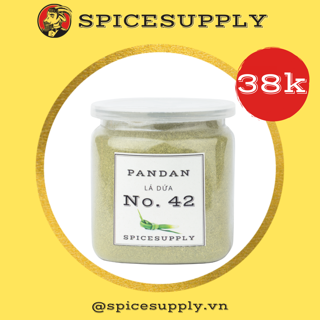 [HCM]Hũ 40g Pandan Powder - Bột Lá Dứa SPICESUPPLY Việt Nam Lá Nếp Nguyên Chất Màu 100% Tự Nhiên