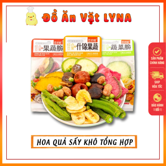 Trái cây thập cẩm sấy, Hoa quả sấy khô nguyên miếng đủ vị thơm ngon giòn rụm, an toàn thực phẩm