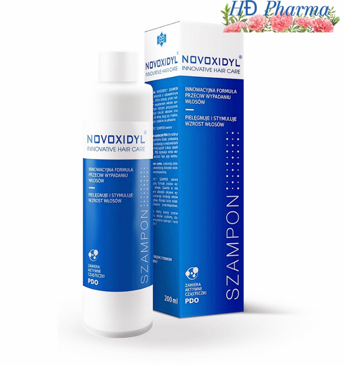 Dầu gội Novoxydyl chai 200ml . Trị gàu, giảm tóc gãy rụng, kích thích mọc tóc
