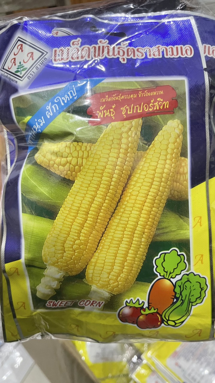 Hạt giống ngô ngọt bắp to nhập thái lan nguyên gói