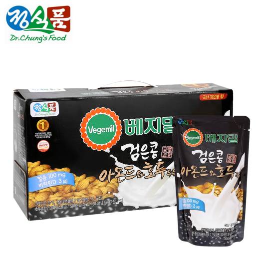 Sữa đậu đen hạt óc chó hạnh nhân Vegemil Hàn Quốc (190ml/túi)