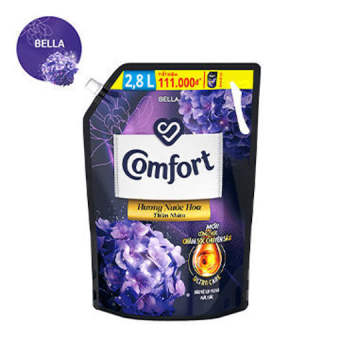 Nước xả vải Comfort Hương nước hoa  Bella túi 2.8L