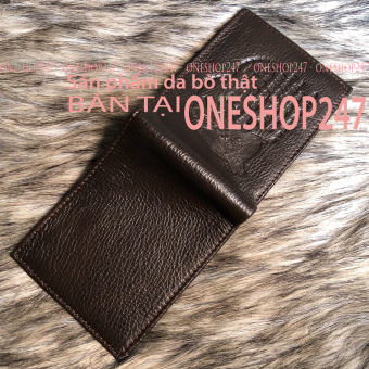 Bóp nam ví nam da bò 100% ví da bò bền đẹp A154V Bóp da bò nam