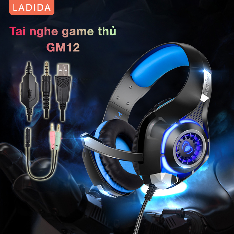 Tai nghe chơi game Beex Wonderful cho PS4 Xbox One PC Mac Bộ điều khiển Tai nghe chơi game với Âm thanh vòm stereo Bass, Ánh sáng LED & Micrô tách biệt tiếng ồn