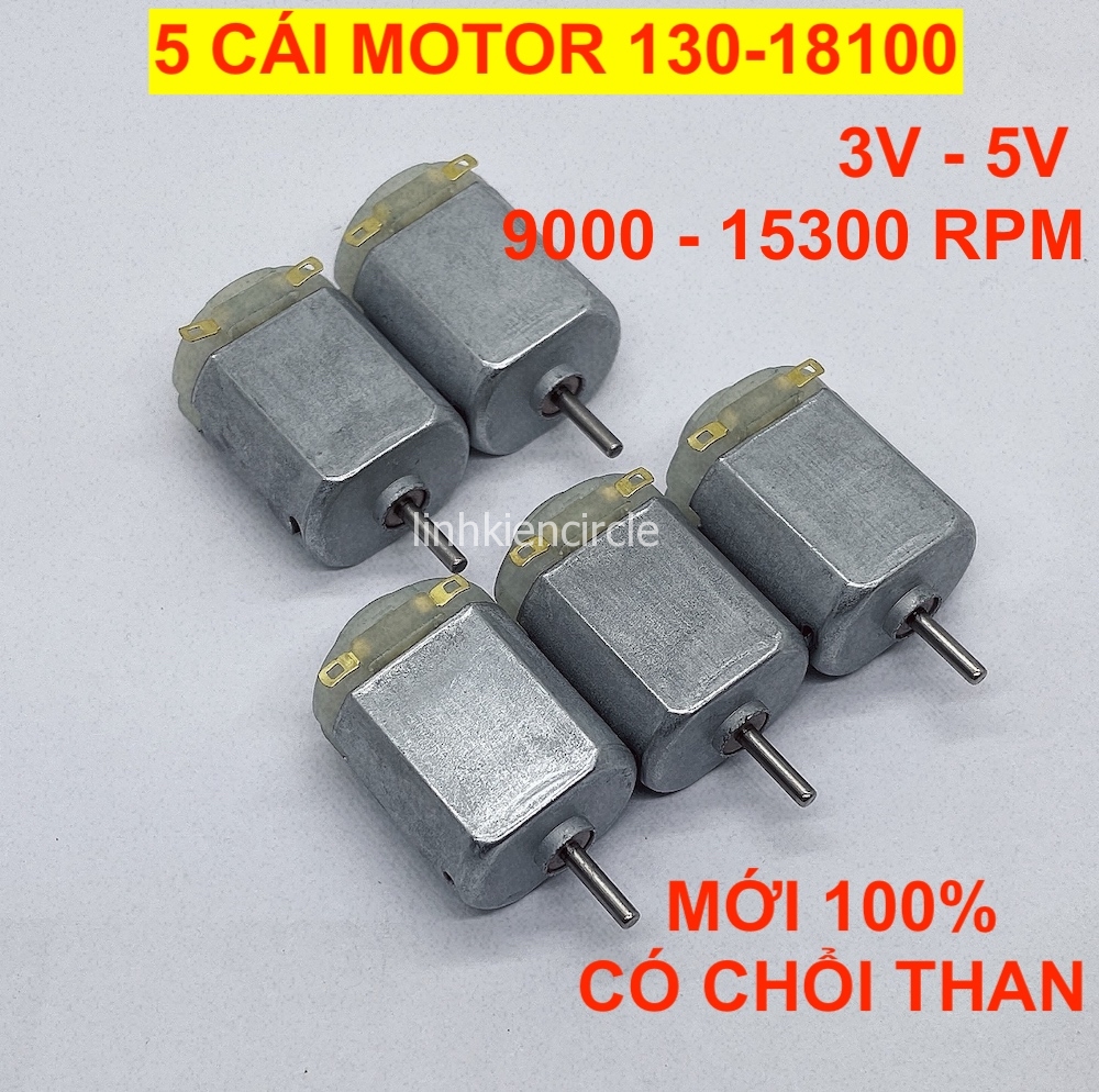 [HCM] động cơ 130 có chổi than motor mô tơ mini 3V - 6V chất lượng cao mới 100% - LK0004