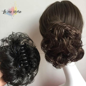 Tóc Xoăn Giả Cho Nữ, Quà Tặng Phụ Kiện Tóc Kẹp Tóc Giả Quyến Rũ