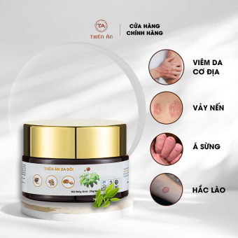 Kem Bôi Da Thiên Ân Cải Thiện Vấn Đề Da Liễu như: Viêm Da Cơ Địa, Vảy Nến, Á Sừng, Chàm, Nấm, Hắc Lào 20g