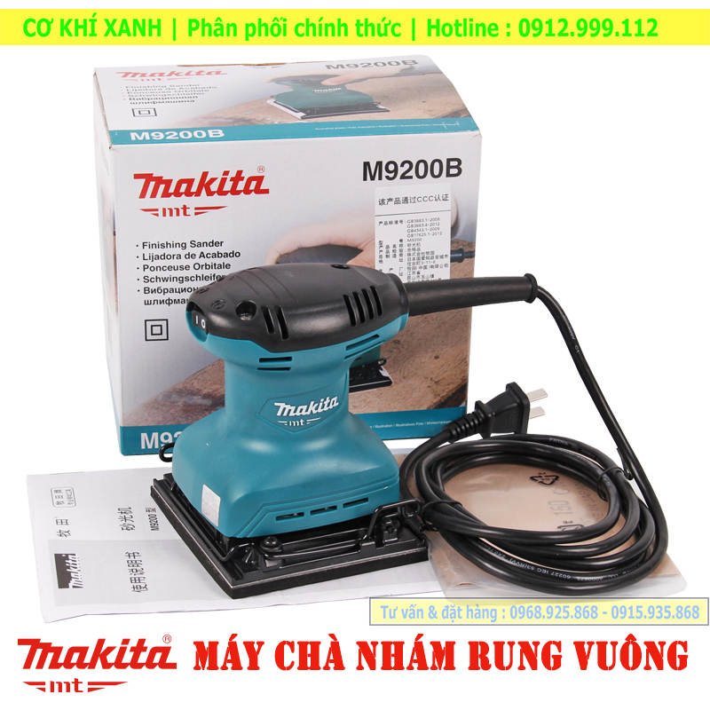 Máy chà nhám rung Makita M9200B | Máy chà nhám rung vuông mini