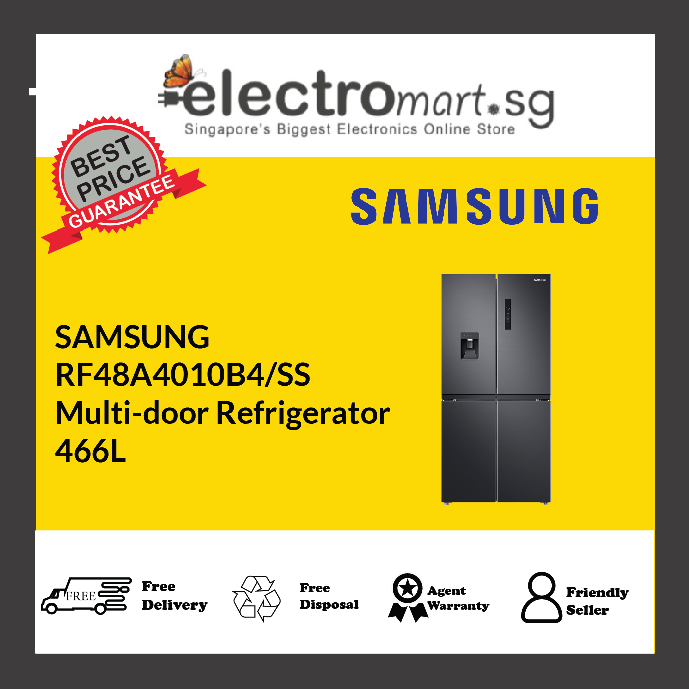 Samsung SRF5700SD 488L French Door Fridge Specifications