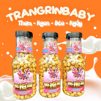 Bắp Nổ Rang Bơ (Bỏng Ngô) Hongkong Chai Mini Siêu Ngon