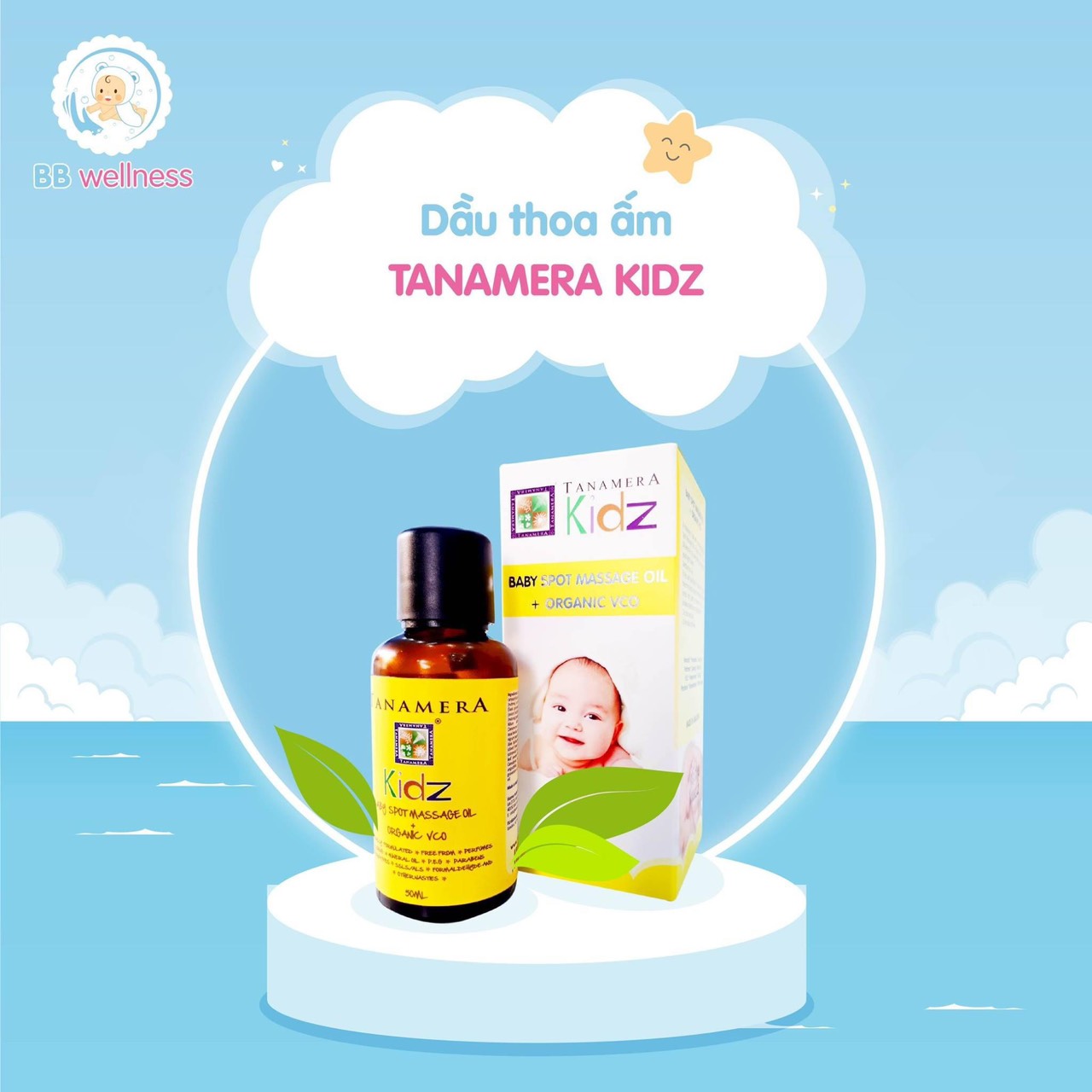 Dầu Thoa Ấm Tanamera Kidz