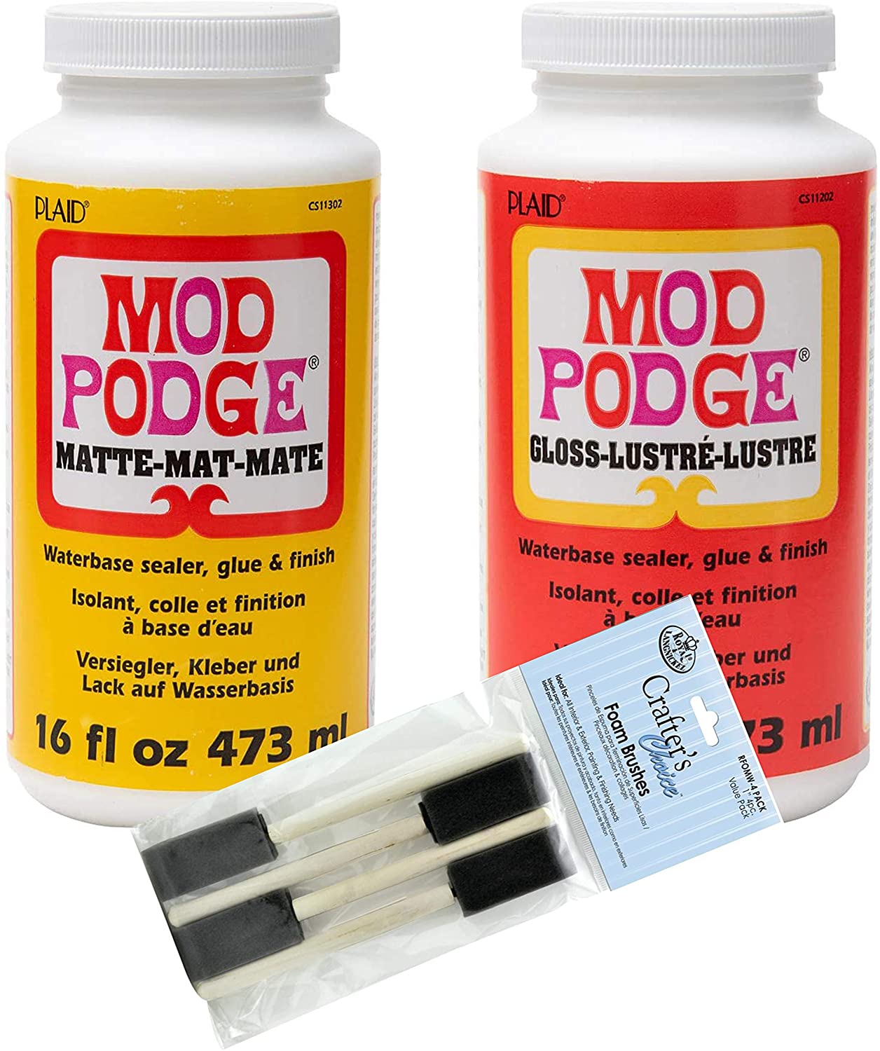 Mod Podge Waterbase Sealer, Glue and Finish for Paper (8-Ounce), CS11236  Matte Finish