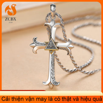 Ban Đầu Thần Mắt Túi Đeo Chéo S990 Bạc Thái Thời Trang Nam Nữ Không Phai Màu Mặt Dây Chuyền May Mắn Cuộc Sống Trơn Tru