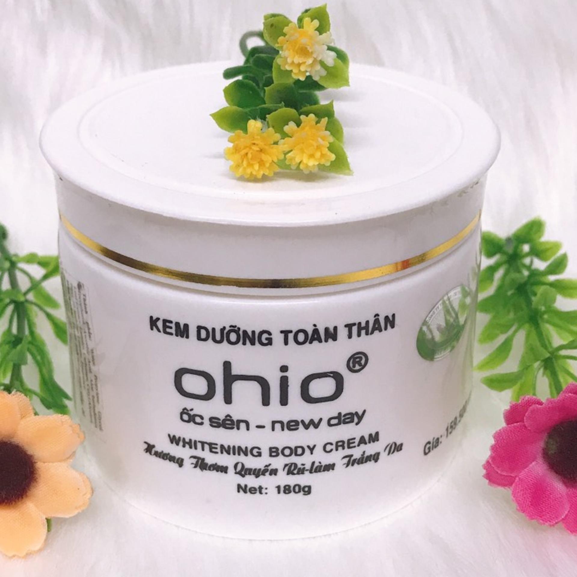 [HCM]Kem Dưỡng Trắng Da Toàn Thân OHIO Ốc Sên New Day - 180g