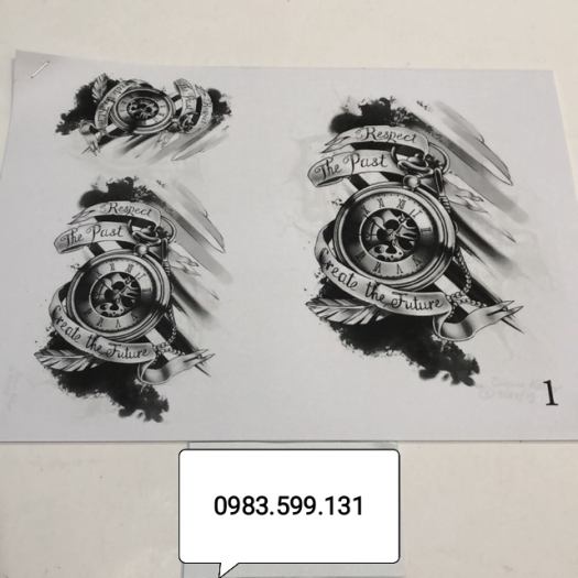 Mẫu hình xăm gợi ý Đầu lâu hoa hồng ( 15 ~ 20 hình )