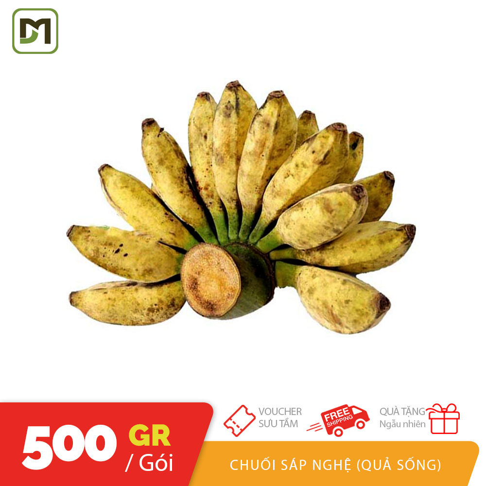 500gr chuối sáp nghệ miền Tây dùng để nấu chín ăn