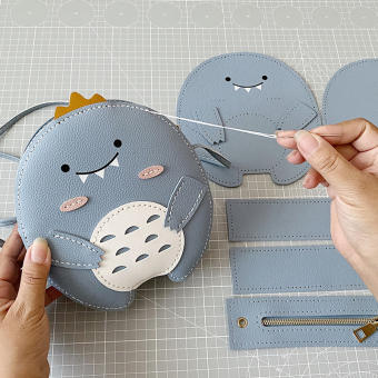 Túi len tự đan siêu hot_Khủng Long Handmade Túi