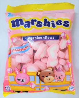 KẸO XỐP HƯƠNG DÂU [Philippines] MARSHIES Strawberry Marshmallows (halal)