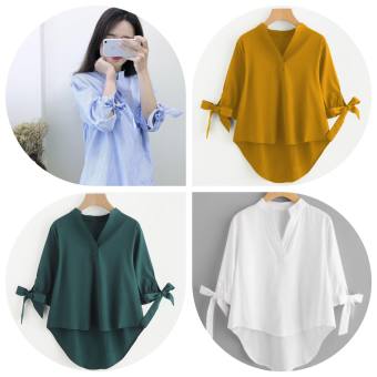 ÁO SƠ MI TAY CỘT NƠ CAO CẤP