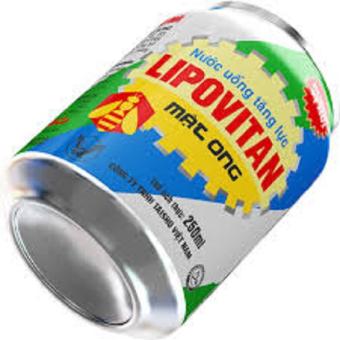 Lốc 6 lon nước tăng lực Lipovitan honey ( 6 lon x 250ml)
