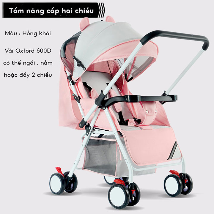 Xe đẩy 2 chiều gấp gọn, dễ dàng mang theo bảo hành 12 tháng, hệ thống chống xóc công nghệ của đức, xe đẩy em bé, xe đẩy cho bé, xe đẩy xinh xắn, xe đẩy cao cấp, xe đẩy gấp gọn, xe đẩy em bé, xe đẩy