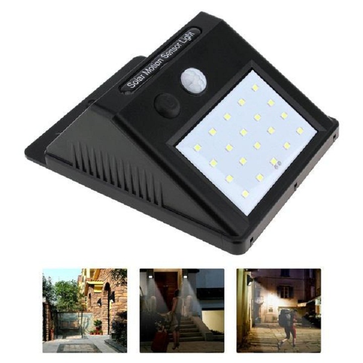 Đèn LED Năng Lượng Mặt Trời Cảm Ứng Hồng Ngoại Solar Sensor Wall light